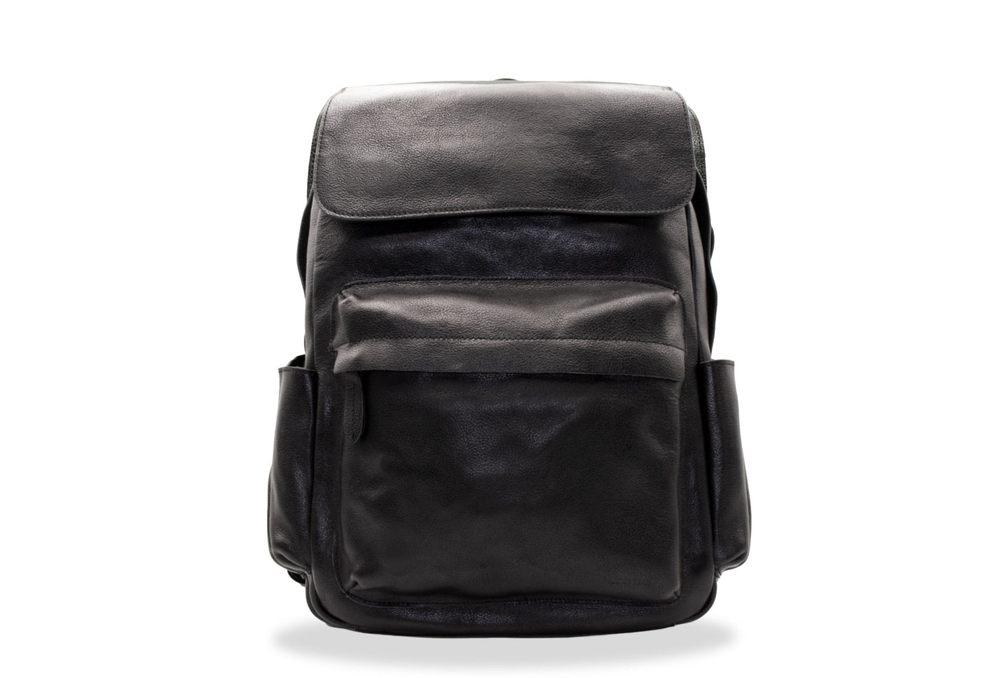 Neiva Black Leather Backpack