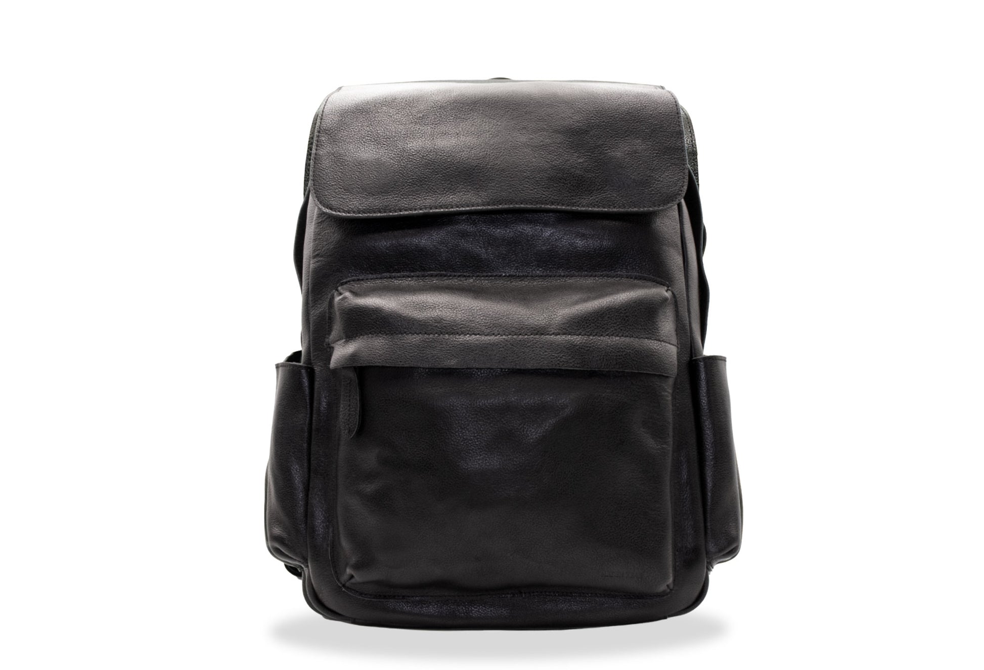 Neiva Black Leather Backpack