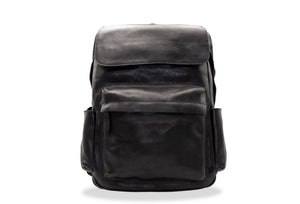 Neiva Black Leather Backpack