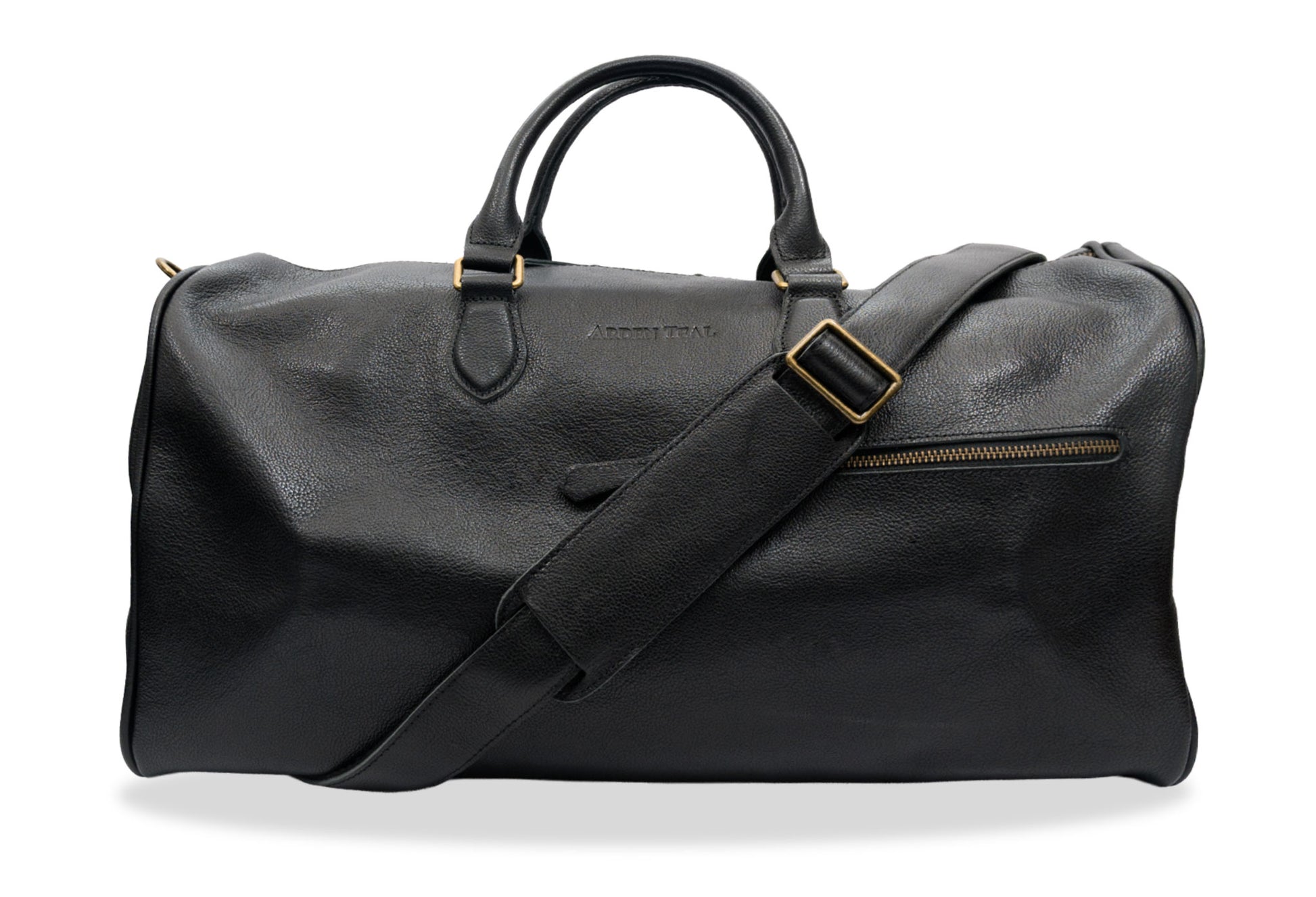 Bolivar Black Leather Duffle