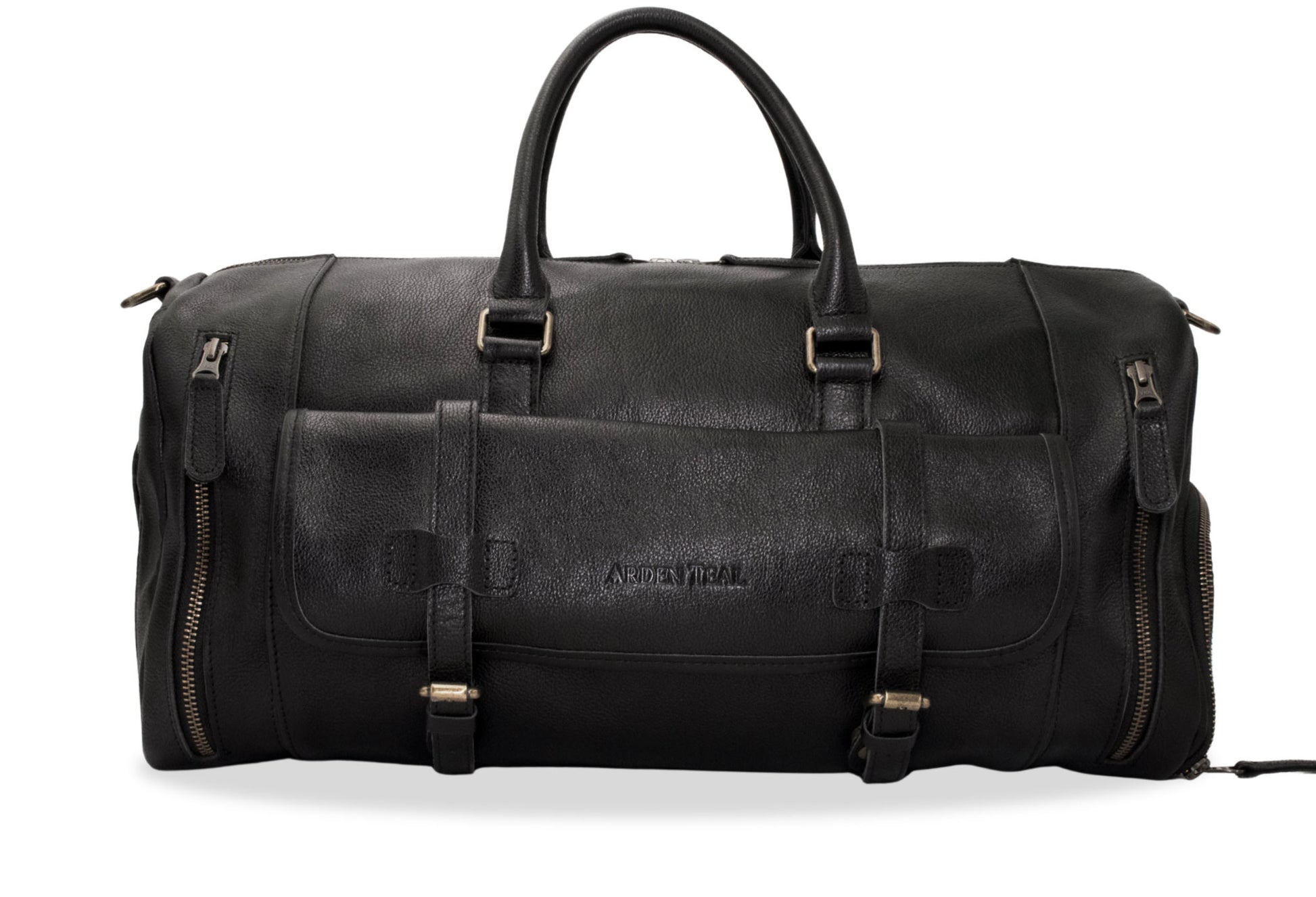 Barichara Black Leather Duffle