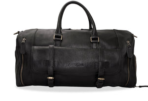 Barichara Black Leather Duffle