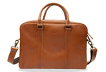 Medellin Chestnut Leather Messenger Bag