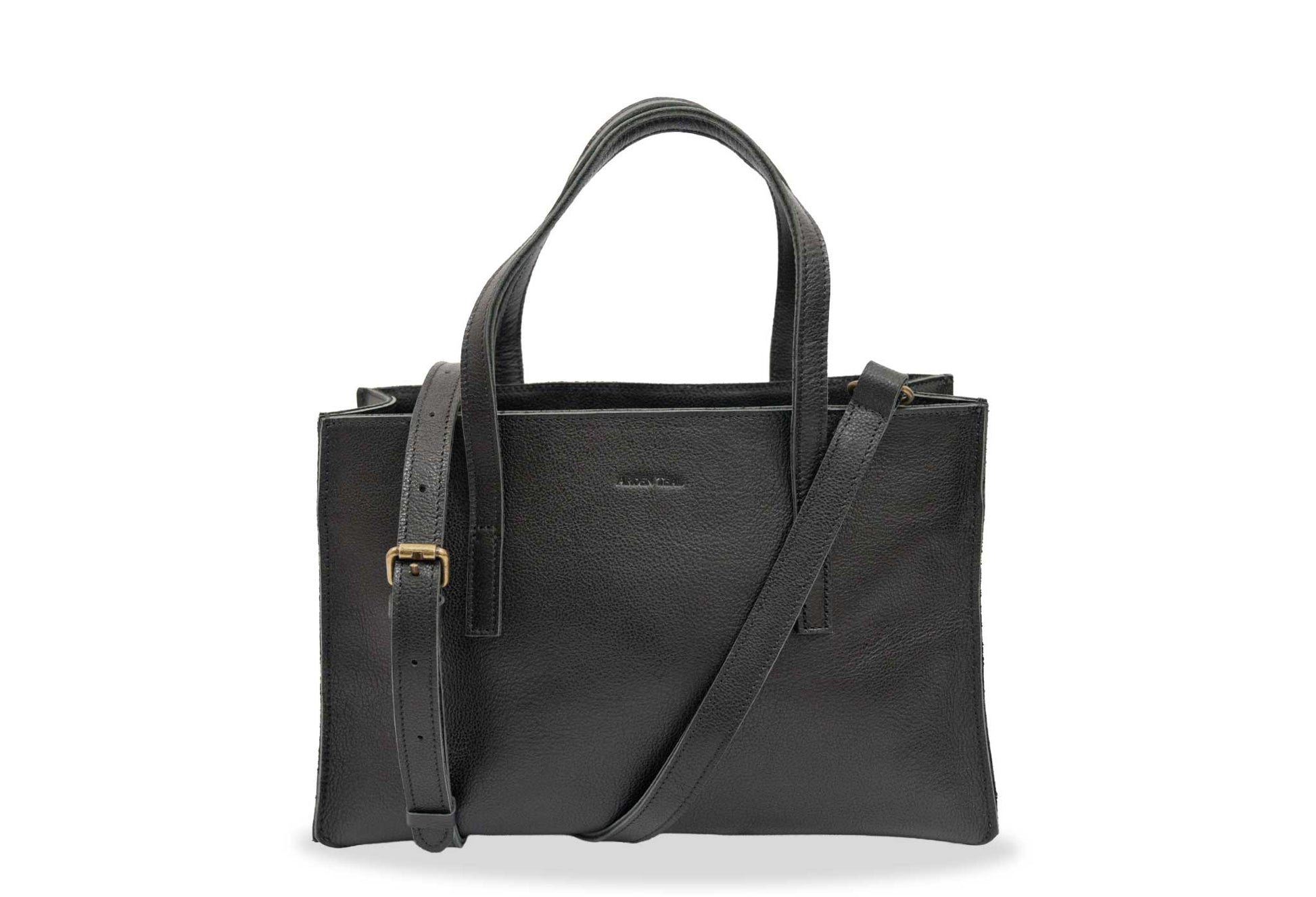  Madryn Black Leather Tote Bag