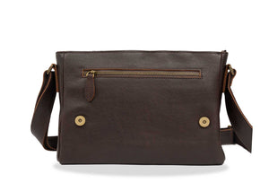 Salento Walnut Leather Crossbody Bag