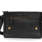 Salento Black Leather Crossbody Bag