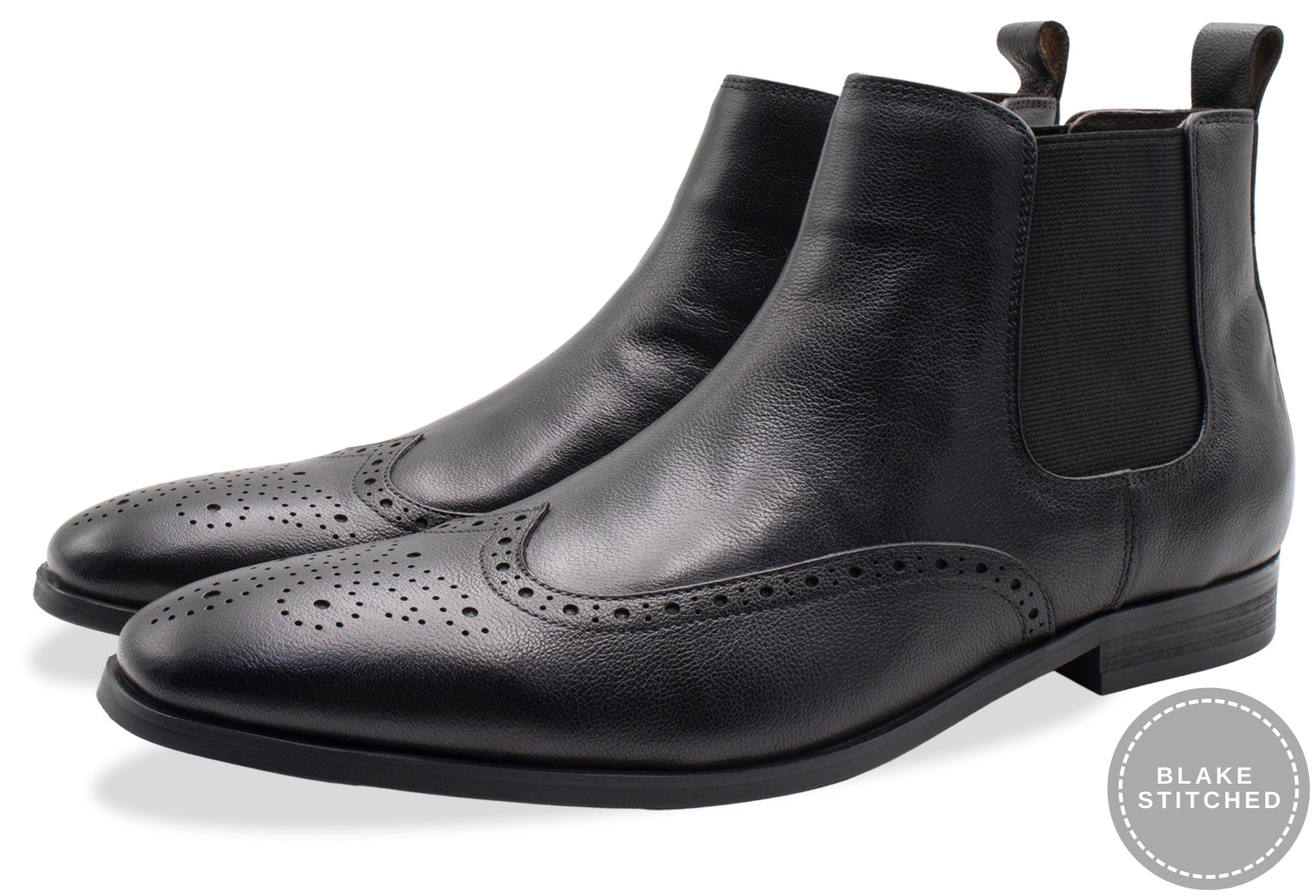 Bariloche Blake Stitch Black Chelsea Boots