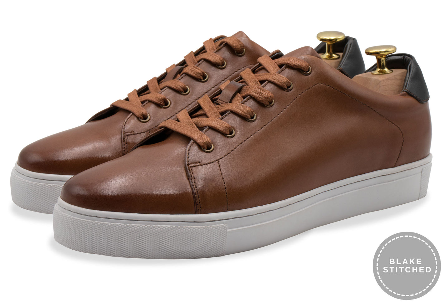 Loreto Blake Stitch Cognac Sneakers