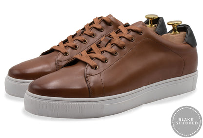 Loreto Blake Stitch Cognac Sneakers