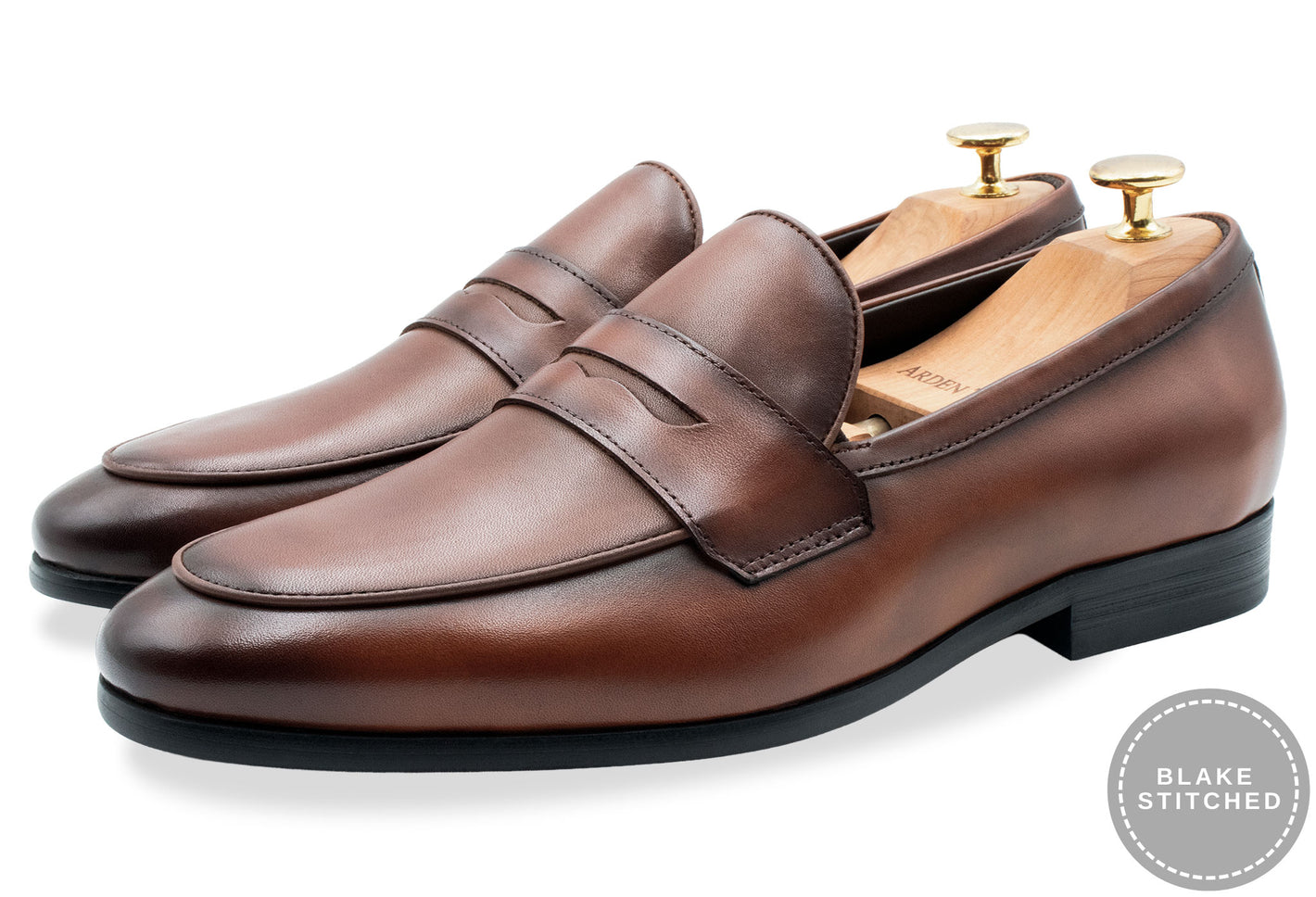 Olavarria Chestnut Blake Stitch Penny Loafer