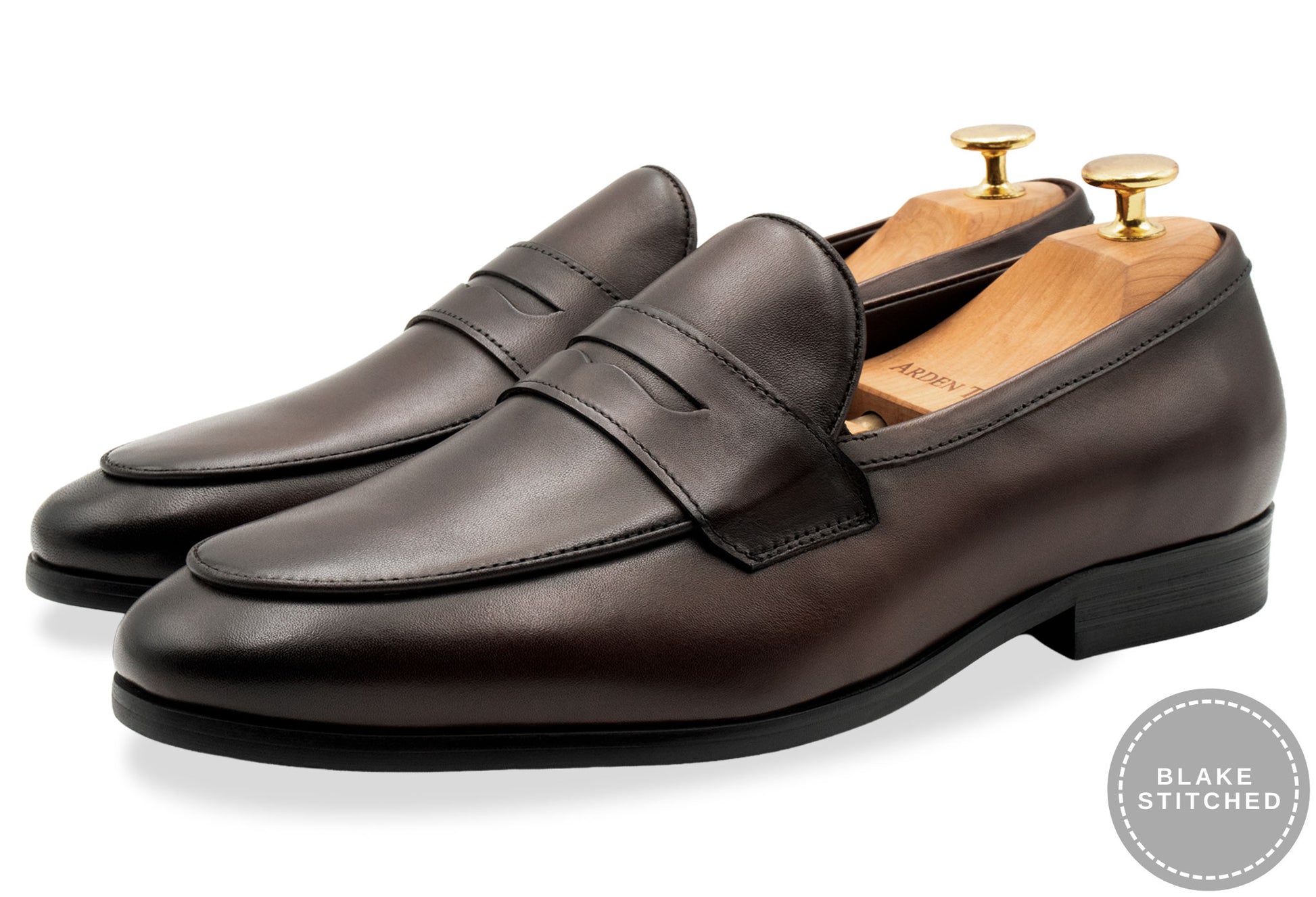 Olavarria Walnut Blake Stitch Penny Loafer