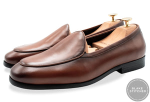 Monteros Chestnut Blake Stitch Venetian Loafer