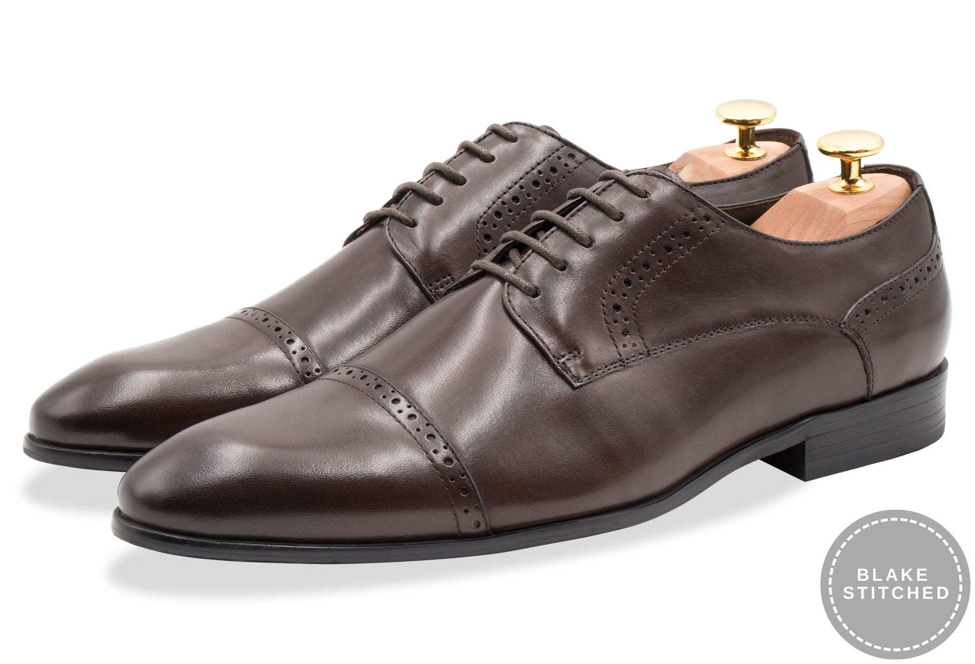 Estero Blake Stitch Walnut Derby
