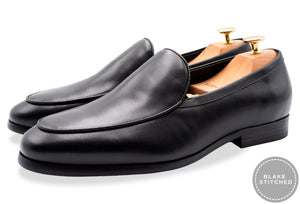 Moreno Black Blake Stitch Venetian Loafer