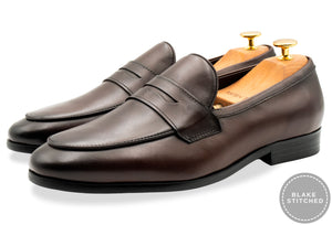 Olavarria Walnut Blake Stitch Penny Loafer