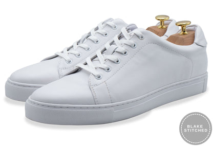 Loreto Blake Stitch All White Sneakers