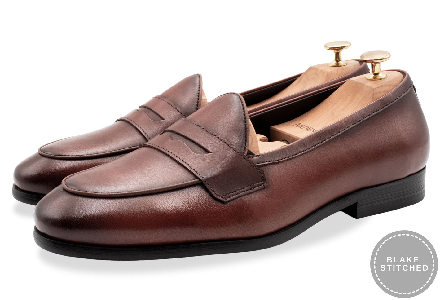 Emperado Auburn Blake Stitch Belgian Loafer