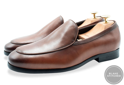 Moreno Chestnut Blake Stitch Venetian Loafer