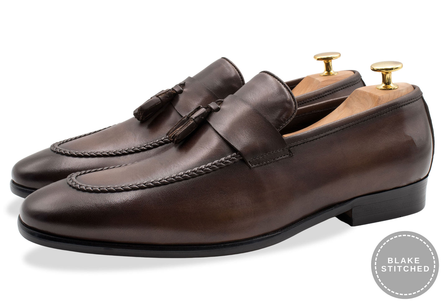 Aguilares Blake Stitch Walnut Loafer