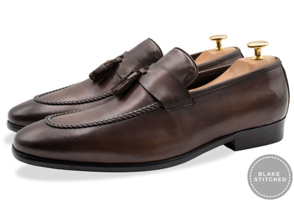 Aguilares Blake Stitch Walnut Loafer