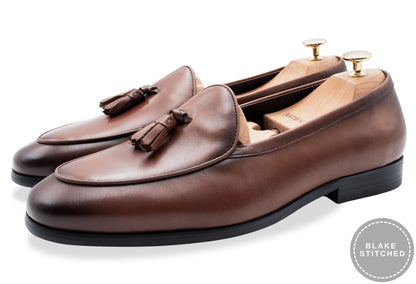 Esquel Chestnut Blake Stitch Belgian Loafer