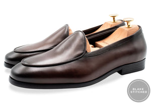 Monteros Walnut Blake Stitch Venetian Loafer