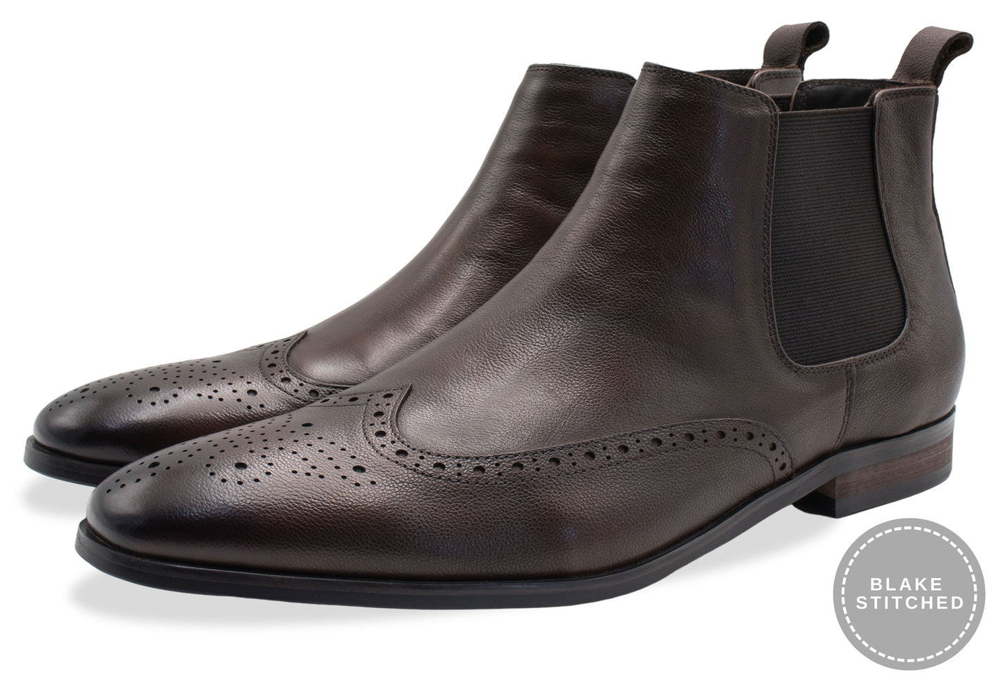 Bariloche Blake Stitch Walnut Chelsea Boots