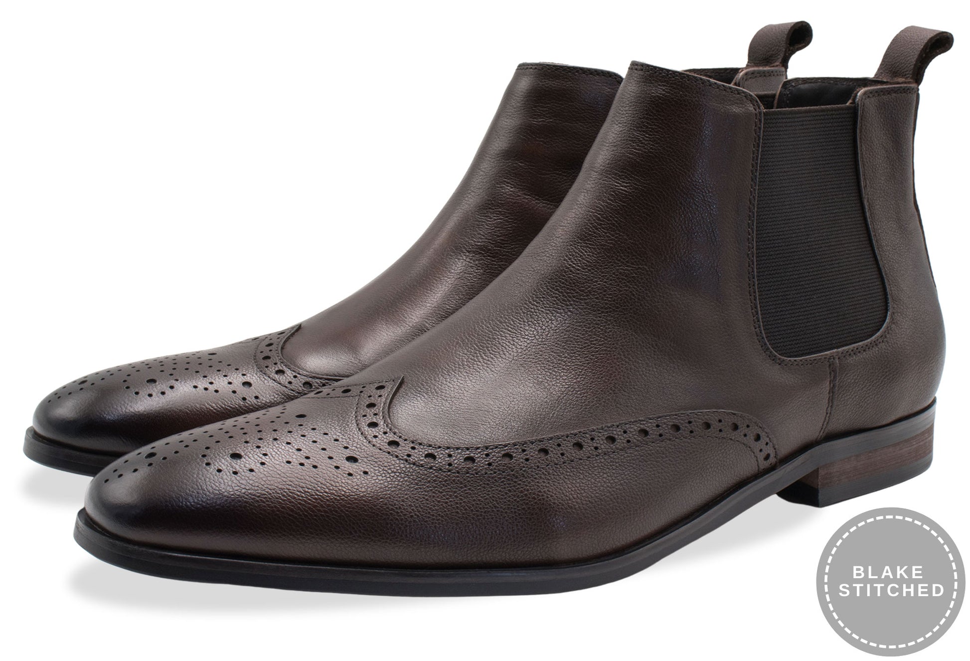 Bariloche Blake Stitch Walnut Chelsea Boots