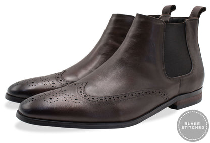 Bariloche Blake Stitch Walnut Chelsea Boots