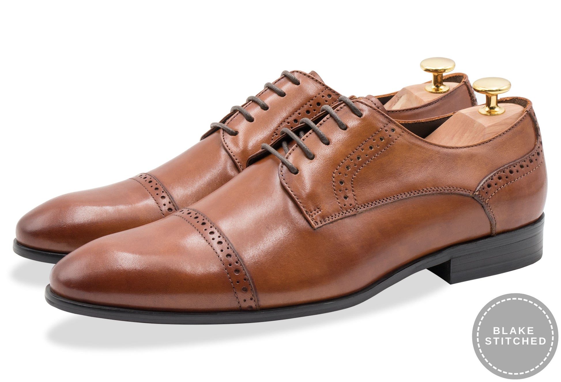 Estero Blake Stitch Chestnut Derby