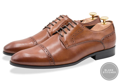 Estero Blake Stitch Chestnut Derby