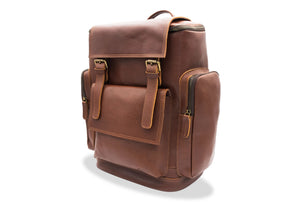 Rovira Chestnut Leather Backpack