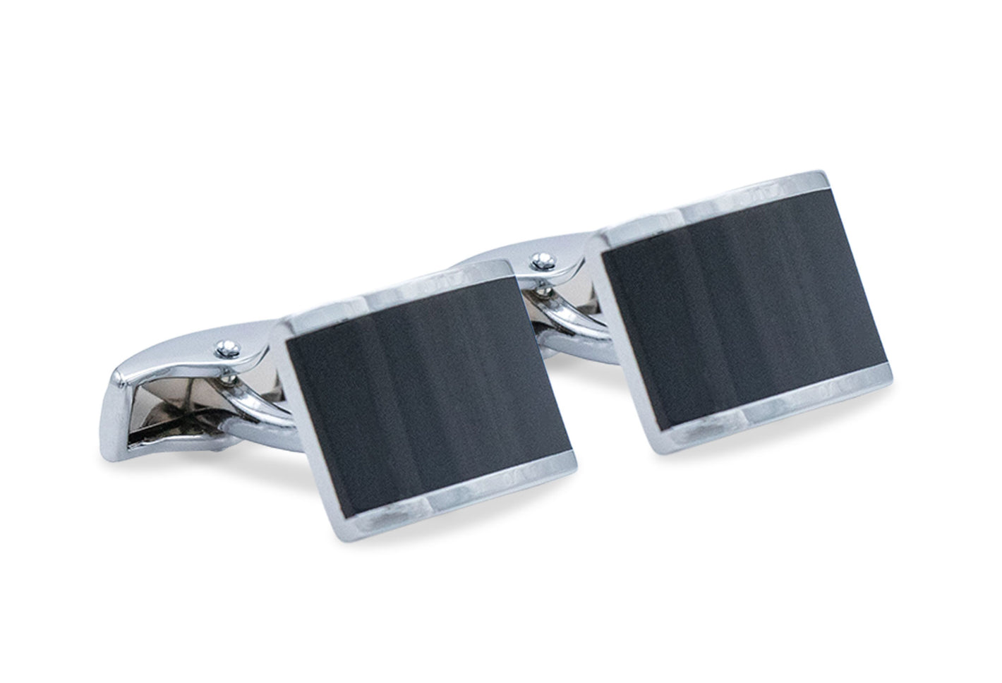 Valencia Black-Chrome Cufflink