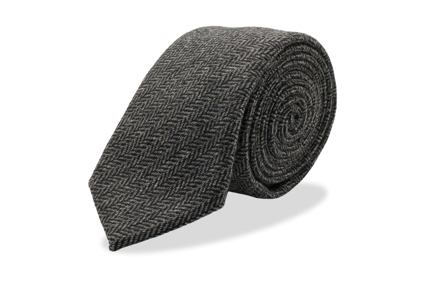Ogami Slate Japanese Wool Blend Tie