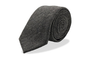 Ogami Slate Japanese Wool Blend Tie