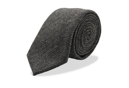 Ogami Slate Japanese Wool Blend Tie