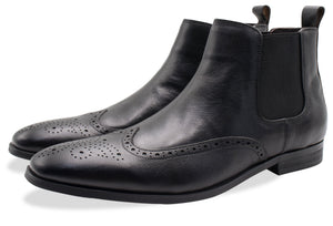 Bariloche Blake Stitch Black Chelsea Boots