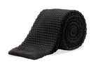 The Silk Knitted Tie - Black