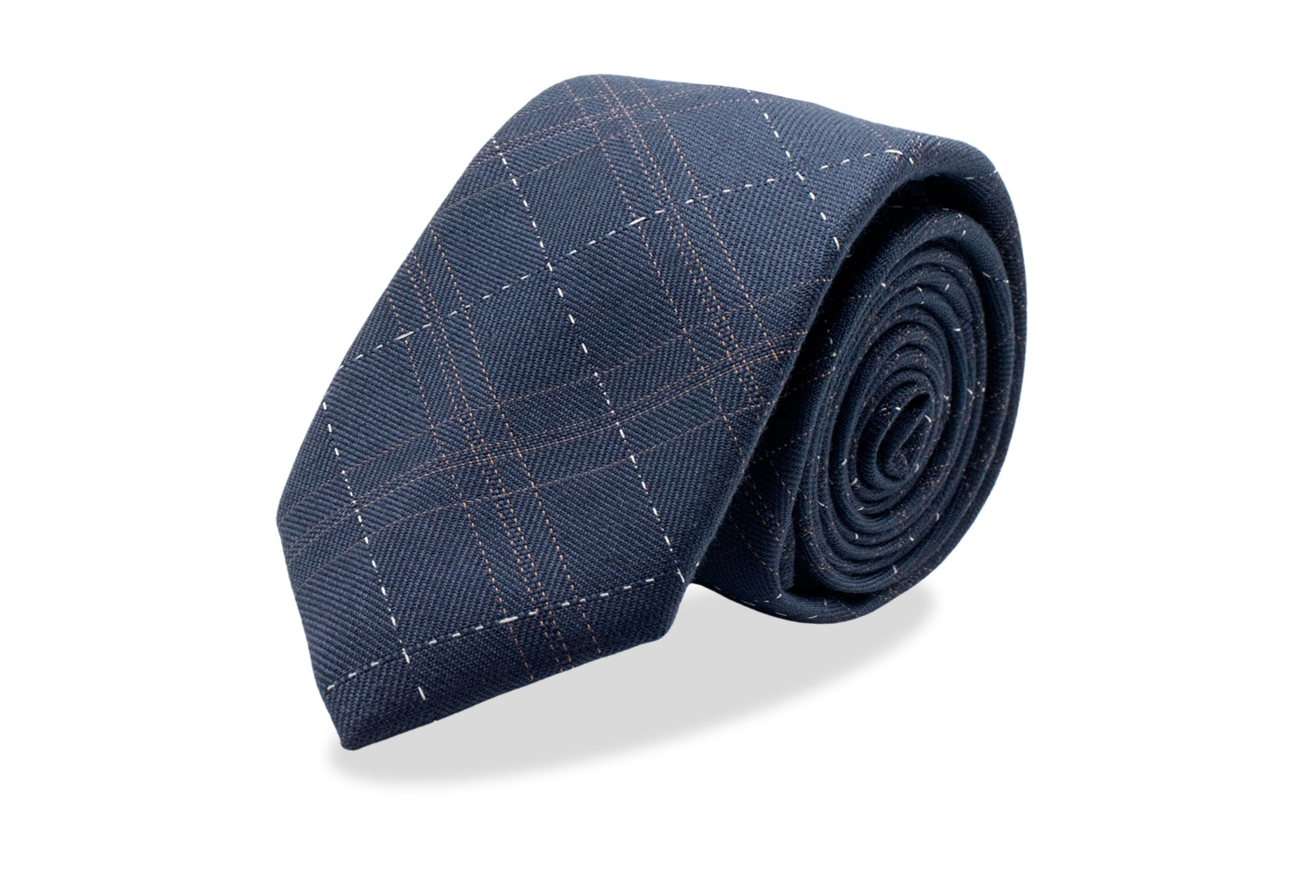 Jatai Navy Linen Tie