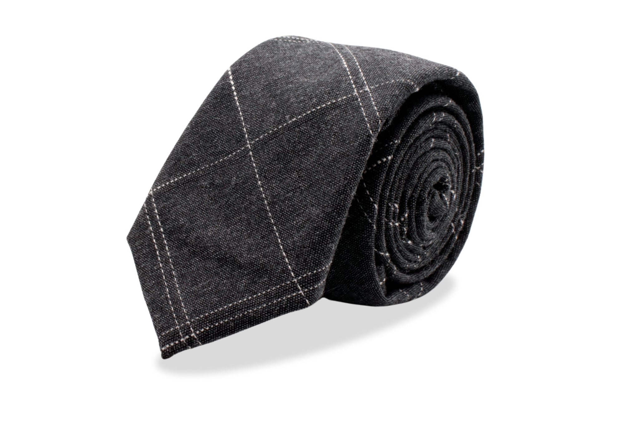 Amapa Grey Linen Tie