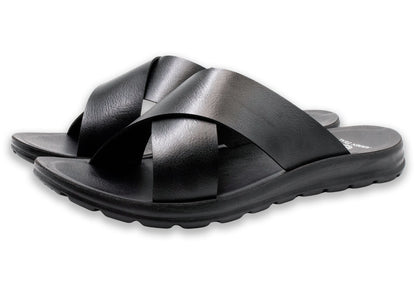 Concordia All Black Sandals