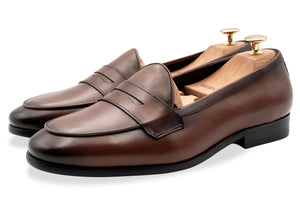 Emperado Chestnut Belgian Penny Loafer