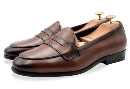 Emperado Chestnut Belgian Penny Loafer
