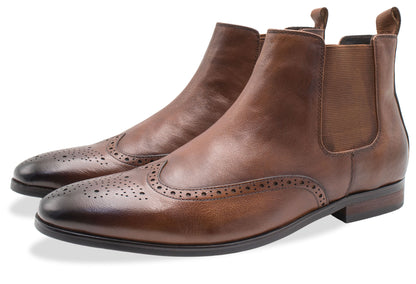 Bariloche Blake Stitch Chestnut Chelsea Boots
