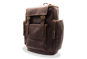 Rovira Walnut Leather Backpack