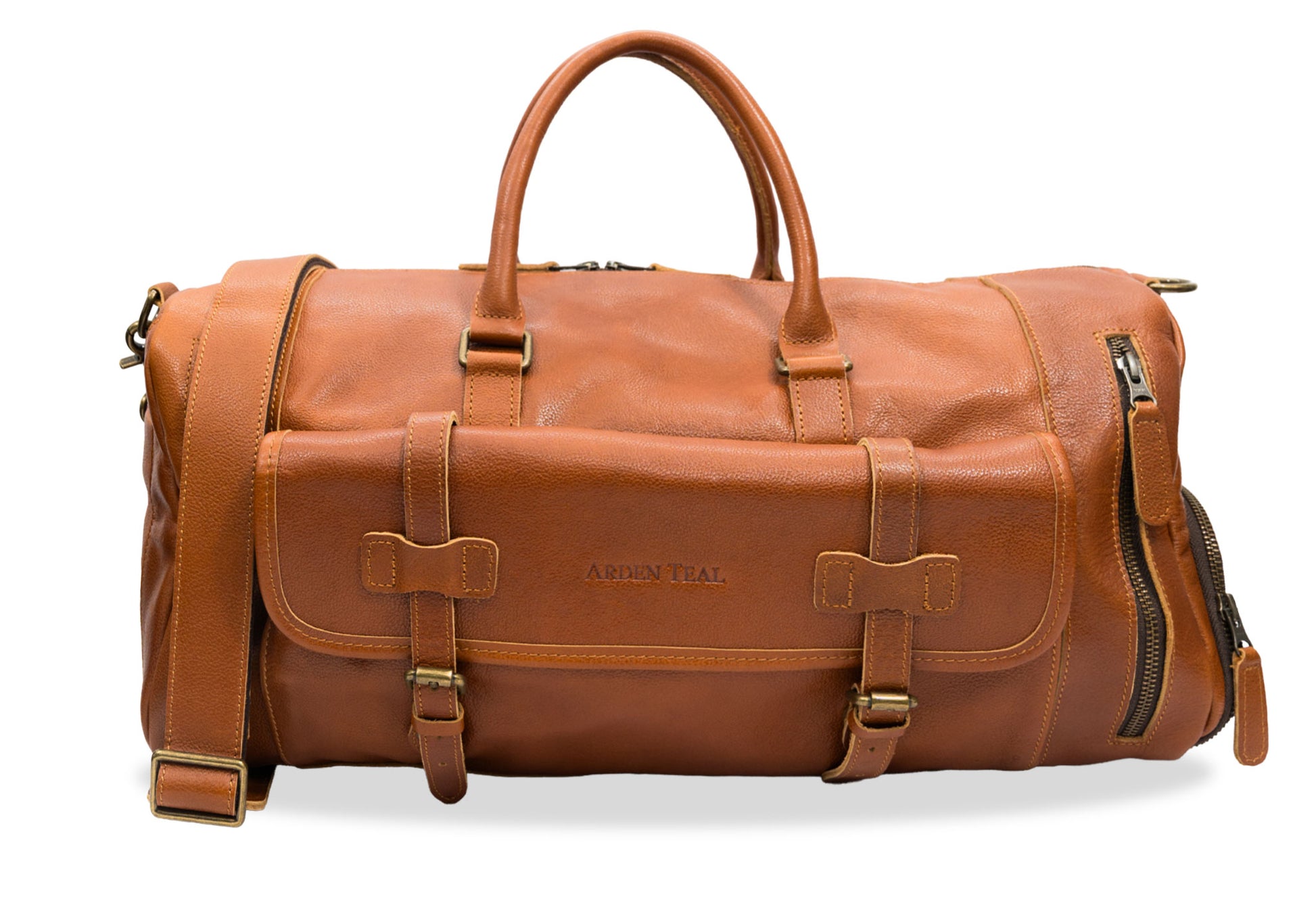 Barichara Chestnut Leather Duffle