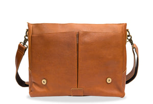 Covenas Chestnut Leather Satchel Bag