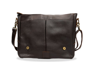 Covenas Walnut Leather Satchel Bag