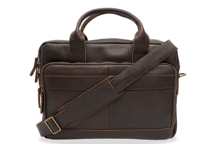 Avenida Walnut Leather Messenger Bag