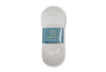 Aires Premium Cotton Anti-Bacterial Hidden Socks - Grey